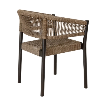 Picture of DORIS OUTDOOR CHAIR PAIR IN TRUFFLE