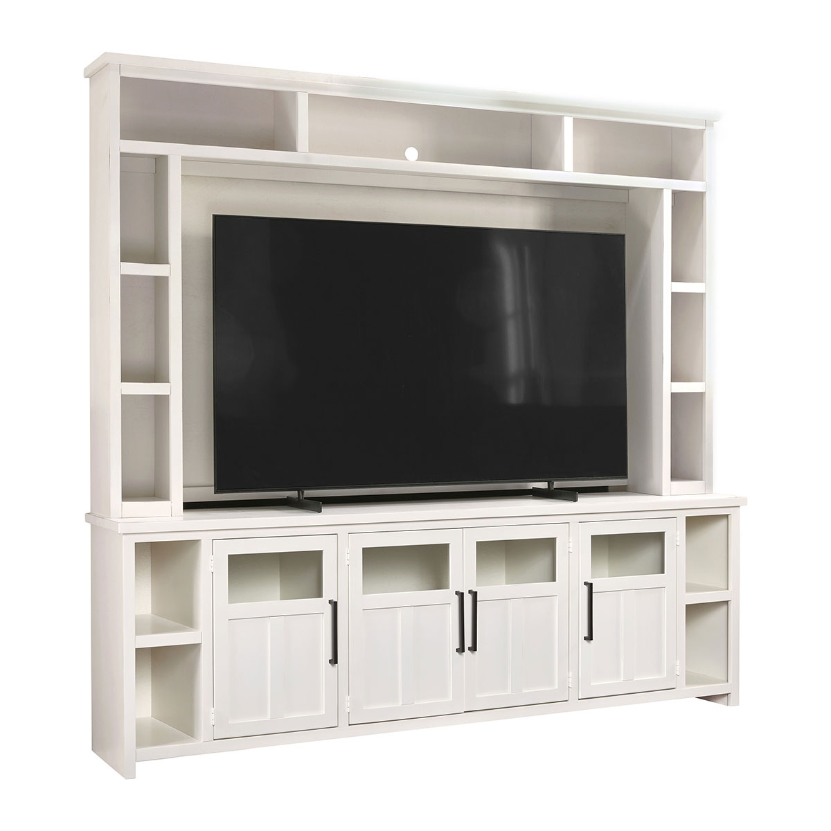 Picture of SHAKER 98" WHITE CONSOLE W/HUTCH