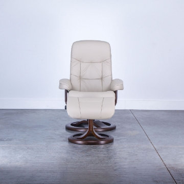 Picture of MULDAL (R QS) SMALL RECLINER WITH OTTOMAN IN DOVE