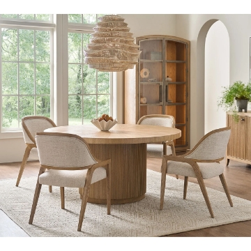 Picture of CARMEN TAN 5PC 60" ROUND DINING SET