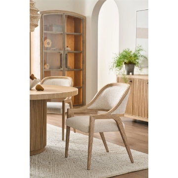 Picture of CARMEN TAN 5PC 60" ROUND DINING SET