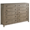 Picture of BOULDER 10 DRAWER DRESSER