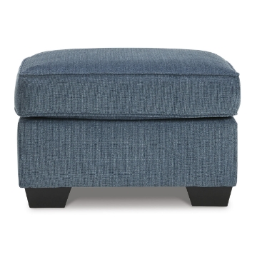 Picture of CASHTON BLUE OTTOMAN