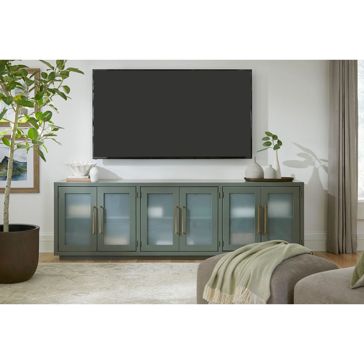 Picture of PERRY 97" CONSOLE IN GREEN