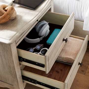 Picture of PROVENCE LINEN TWO DRAWER NIGHTSTAND