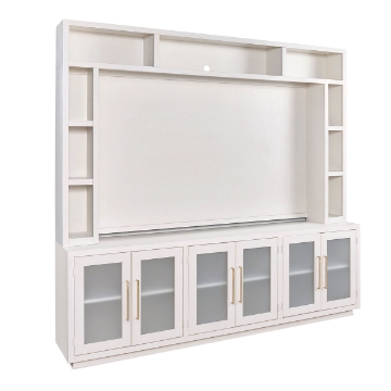 Picture of PERRY 97" WHITE 2PC ENT WALL