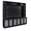 Picture of PERRY 97" BLACK 2PC ENT WALL