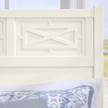 Picture of T&T FRETWORK KING STORAGE BED WHITE MAPLE