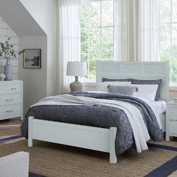 Picture of T & T FRETWORK KING BED BLUE MAPLE