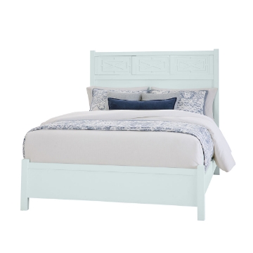 Picture of T & T FRETWORK KING BED BLUE MAPLE