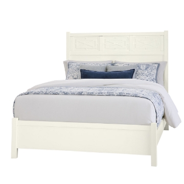 Picture of T&T FRETWORK KING BED WHITE MAPLE