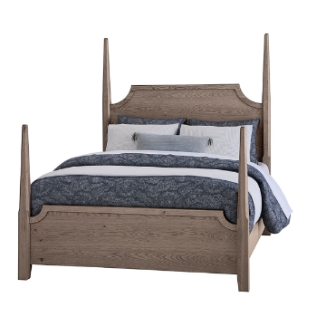 Picture of T&T QUEEN PENCIL BED GRY OAK