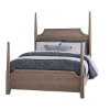 Picture of T&T KING PENCIL BED GRY OAK