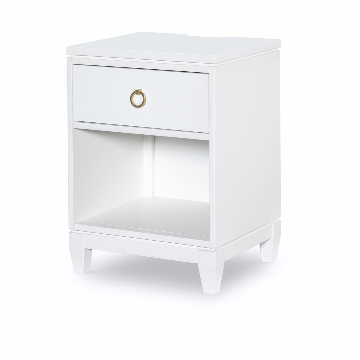 SUMMERLAND WHT OPEN NIGHTSTAND