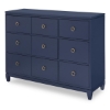 Picture of SUMMERLAND BLUE 6DR TALL DRESSER