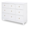 Picture of SUMMERLAND WHITE 6DR TALL DRESSER