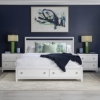 Picture of SUMMERLAND WHITE PANEL KING W/ STORAGE