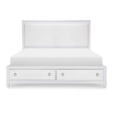Picture of SUMMERLAND WHITE PANEL KING W/ STORAGE