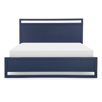 Picture of SUMMERLAND BLUE QUEEN PANEL BED