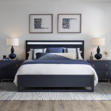 Picture of SUMMERLAND BLU KING PANEL BED