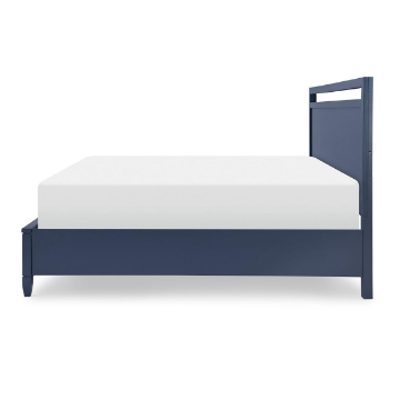 Picture of SUMMERLAND BLUE QUEEN PANEL BED W STORAGE