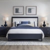 Picture of SUMMERLAND BLUE UPHOLSTERED QUEEN BED