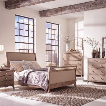 Picture of ADRIENNE UPHOLSTERED QUEEN HI FOOT BED