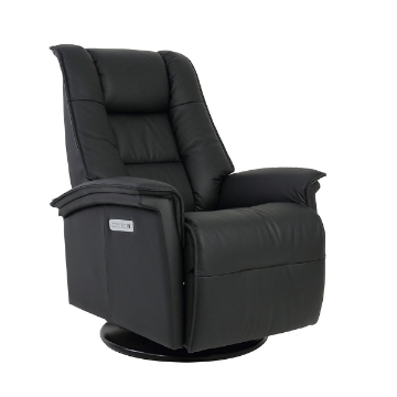 Picture of PARIS QS SMALL P3 RECLINER IN BLACK