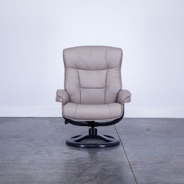 Picture of BERGEN (R QS) LARGE RECLINER AND OTTOMAN IN FOG