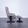 Picture of BERGEN (R QS) LARGE RECLINER AND OTTOMAN IN FOG