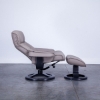 Picture of BERGEN (R QS) LARGE RECLINER AND OTTOMAN IN FOG