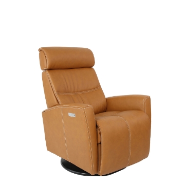 Picture of MILAN QS SMALL P2 RECLINER COGNAC