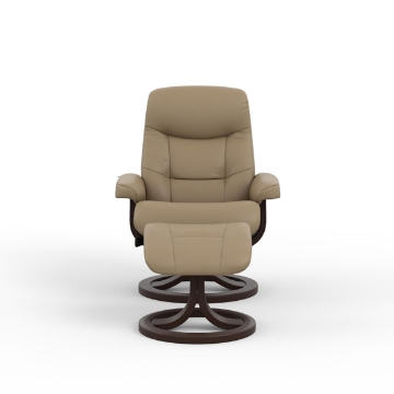 Picture of MULDAL R QS SMALL RECLINER OTTOMAN SANDEL