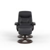 Picture of MULDAL R QS SMALL RECLINER W/ OTTOMAN IN NAVY