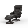 Picture of BERGEN R QS SM RECLINER & OTTOMAN HAVANA