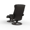 Picture of BERGEN R QS SM RECLINER & OTTOMAN HAVANA