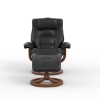 Picture of MUSTANG R QS SMALL RECLINER & OTTOMAN BLACK