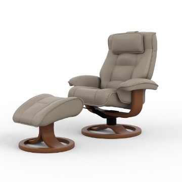 Picture of MUSTANG R QS SMALL RECLINER OTTOMAN GRANITE