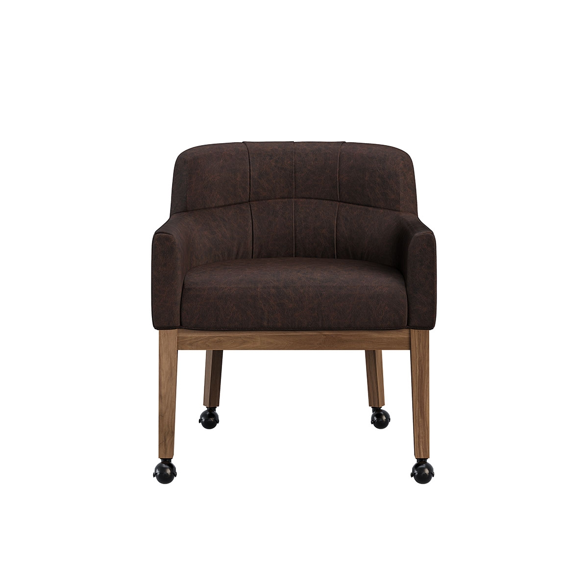 Picture of WALKER CASTER LEATHER CHAIR