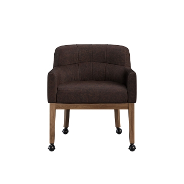 Picture of WALKER CASTER LEATHER CHAIR