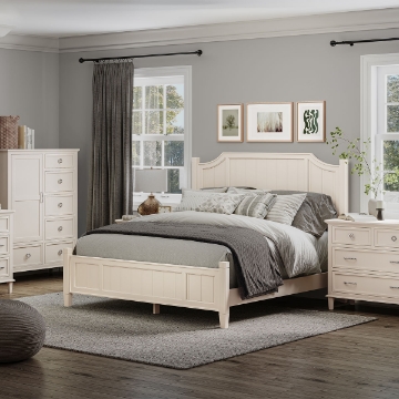 Picture of SOUTH PORT PANEL KING LOW FOOTBOARD BED