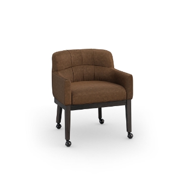 Picture of WALKER CASTER LEATHER CHAIR