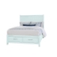 Picture of T&T FRETWORK QUEEN STORAGE BED BLUE MAPLE