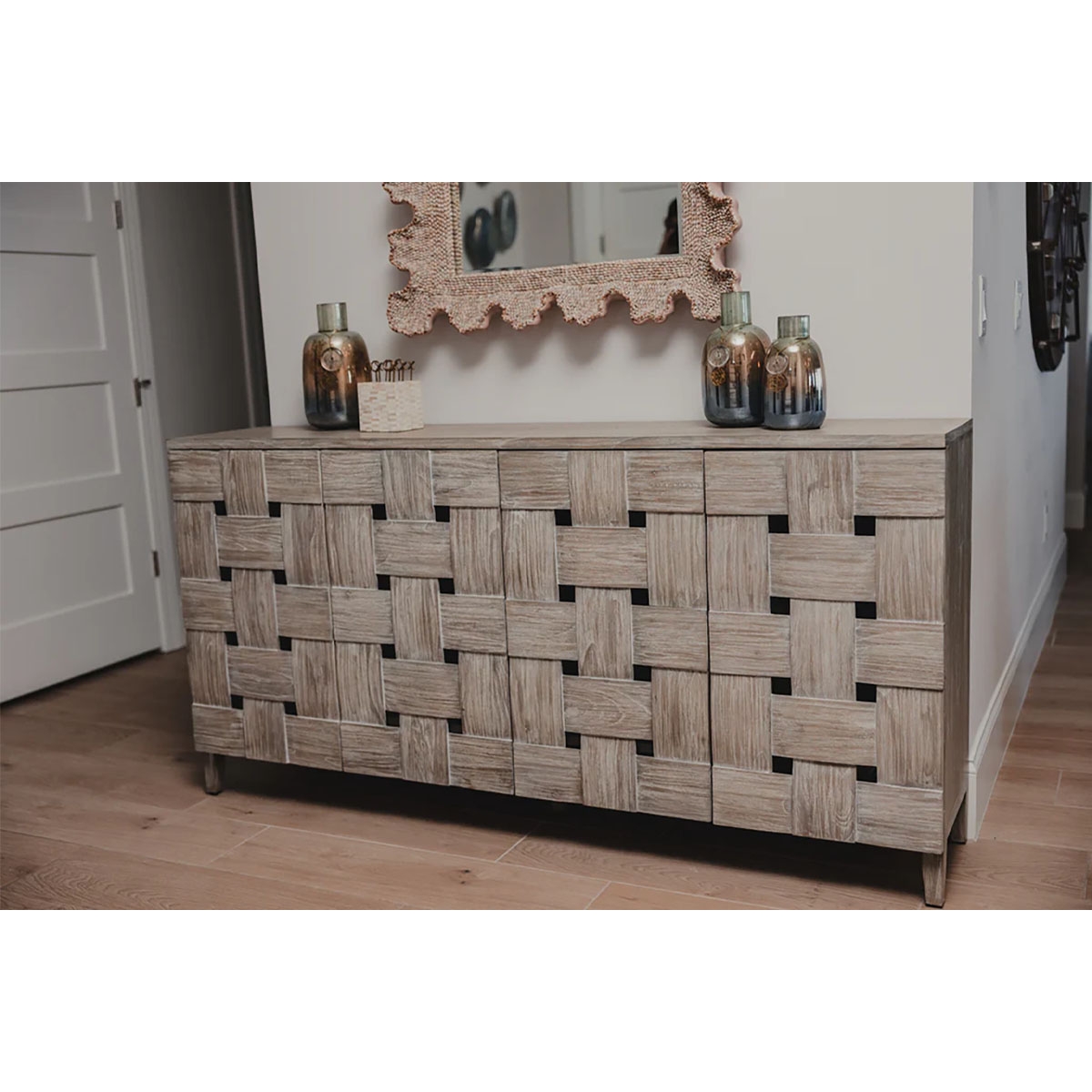 Picture of WOODEN WAVE 4 DR CREDENZA