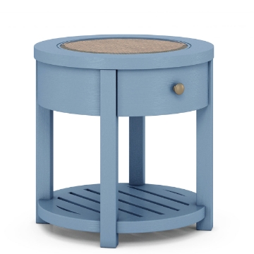 Picture of ROSALIE BLUE ROUND END TABLE