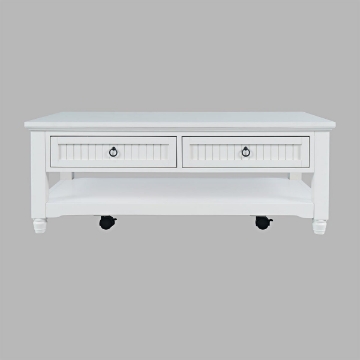 Picture of WESTPORT WHITE CASTERED COFFEE TABLE
