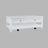 Picture of WESTPORT WHITE CASTERED COFFEE TABLE