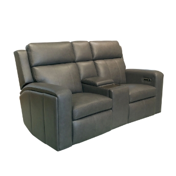 Picture of WYATT GUNMETAL LOVE CONSOLE W/ POWER HEADREST & LUMBAR