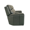 Picture of WYATT GUNMETAL LOVE CONSOLE W/ POWER HEADREST & LUMBAR