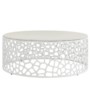 Picture of OASIS CORAL WHITE COCKTAIL TABLE